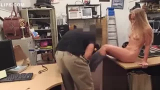 Blonde Bimbo Sells Her Car And Fucked At The Pawnshop
