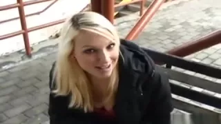 Hawt Ebony Darling Gives Excellent Blowjob Outdoors