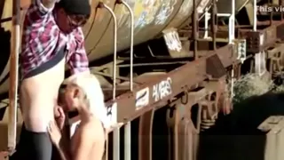 Guy Meets An In The Street And He Sweet Talks Her