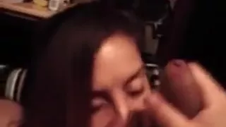 Amateur indian babe sucks hard cock