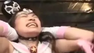 Crime fighting Asian babe gets caught by the bad guy and to