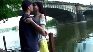Steamy make out in the park
