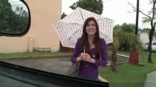 Amateur slut gets picked up by horny dude for a sex ride