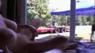 Freaky Girl Squirts In Front Of Gardener