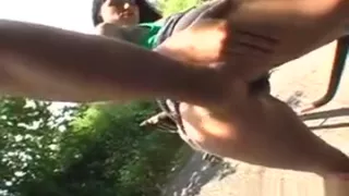 Sexy and wild public fellatio