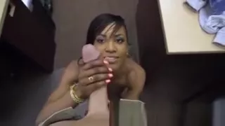 Ebony babe big tits Putting my beef whistle in the 19th hole