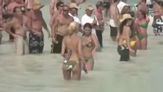 Boat summer party with horny wild chicks