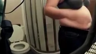 MILF Ignorant Spouse likely to bath - Stunning BREASTS!