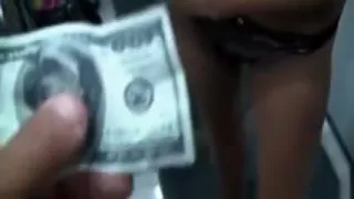 Sexy and horny pick up girl blows two