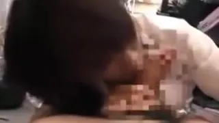 Petite Oriental schoolgirl with a cute smile can't resist a