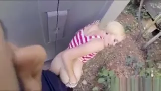 Blonde Miley May fucks stranger for cash