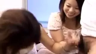 Amateur asian sucks cock