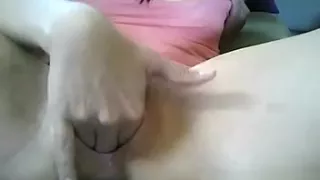 Klebrige Muschi Fingersatz Nahaufnahme