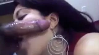 Latin Whore Giving A Blowjob