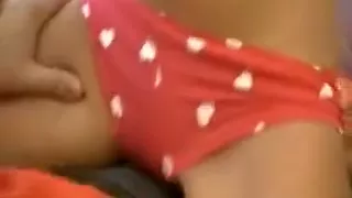 Young Girl In Panties With Natural Boobs