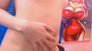 Naughty Shemale Babe Wanks Her Hard Cock