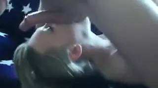 Milf That Is Blonde Gets Her Mouth Banged Deeply By Penis T