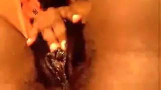 Ebony Cam Chick With A Toy