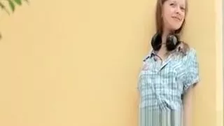 Teenie Rubbing Small Boobs Outdoors