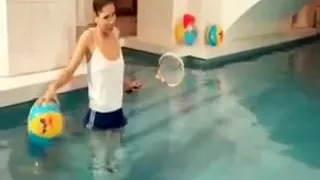 Sporty Lesbos Get Wet In The Pool