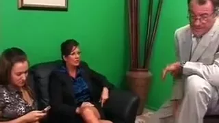 Threesome With Milf And Daughter