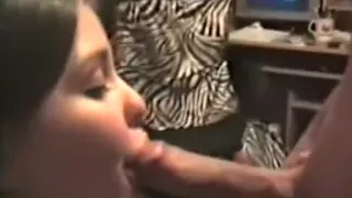 Brunette Teen Alexis Sucking Big Cock In Bathroom