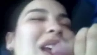 the penis closeup in their vehicle of sweet girl her boyfriend 