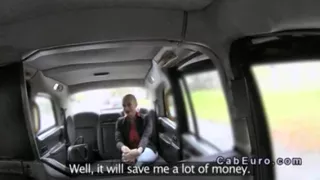 Busty Tattooed Hungarian Bangs In Cab