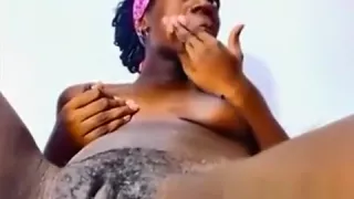 Black Slut Milks Her Cute Tits