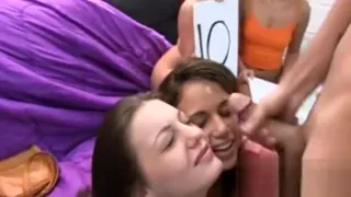 Horny College Sexy Wench Screwed On The Game Room Table