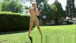 Aurielee Teen Amateur Playing Naked Outside