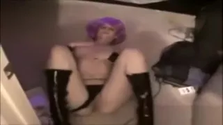 Babe With Boots Dancing And Teasing