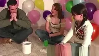 Amateur Reality Group Play Sexy Game At Party