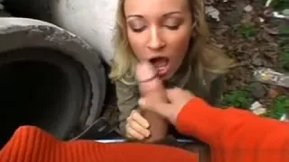 Hawt And Wild Outdoor Oral Job