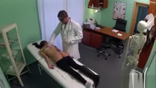 Stressed Babe Gets Pussy Fucked By Doc On Examining Table