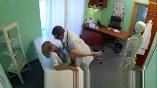 Sexy Blonde Nurse Fucked By Doctor In His Office