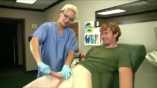 Hot Handjob Nurse Tugging Cock And Wants Cum