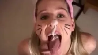 Blonde Slave Woman Sucking A Cock Pov