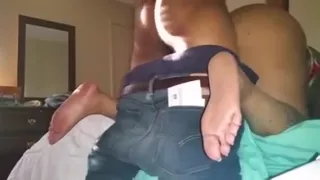 Pregnant Chocolate Babe Takes Schlong From Behind