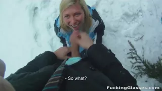 Fucking Glasses - Jessy Brown - Snowboarder chick loves cock