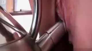 Hot Babe Dildoing Bald Cunt