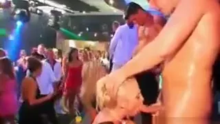 Sexy Party Hoe Mouth Fucking Shaft On Knees At Orgy
