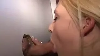 Blonde Emo Amateur In Glasses Sucking Dick At Glory Hole