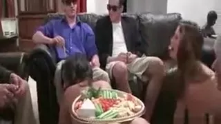 Three Bitches Are Slaves To The Frat Brothers Every Whim