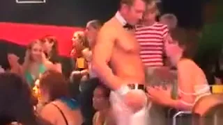 Slutty Babe Working Big Penis In Cfnm Scene