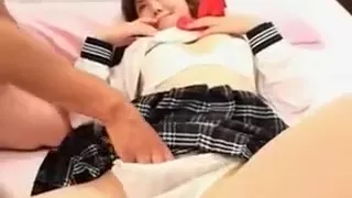 Shy Asian Schoolgirl Tits And Cunt Teased In Bed
