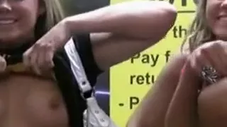 Cute Blonde Babe Gets Horny Flashing