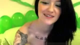 Skinny Irish Teen Does A Special Show For St Patrick