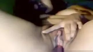 Cute Chick Playing With A Toy