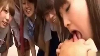 Horny Japaneses Kissing A Guy